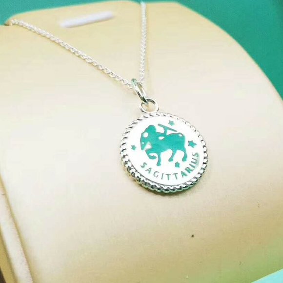 Tiffany Sagittarius necklace with lacquered finish